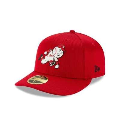 Cincinnati Reds Gorra | New Era MLB Clubhouse Collection Low Profile 59fifty Fitted Cap Mexico - Rojos